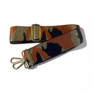 Camouflage Guitar Bag Strap Gold Buckle Adjustable Replacement